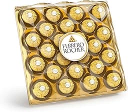 Ferrero Rocher - paquet de 24 pièces croquantes au chocolat au lait avec noisettes