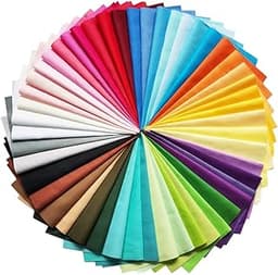 Lot de 50 carrés de tissu pour matelassage