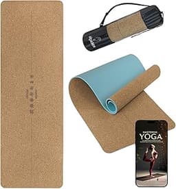 ALPIDEX Tapis Yoga Liège Naturel