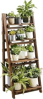 Yaheetech Étagère à Fleurs Pliante en Bois