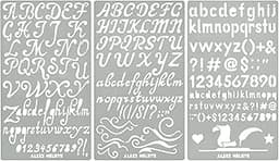 Aleks Melnyk Lot de 3 pochoirs en métal