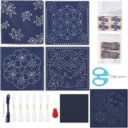 FREEBLOSS 4set sous-Verres Sashiko