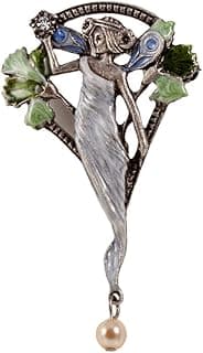 Broche Art nouveau perle