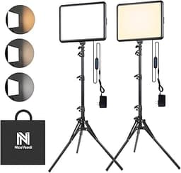Lot de 2 Kits d’éclairage Vidéo Panneau LED