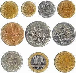 Lot de 10 pièces françaises