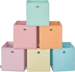 Boîtes de rangement pliables SONGMICS – lot de 6