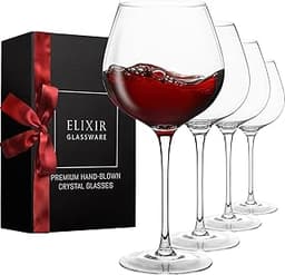 Verres Vin Rouge Lot de 4 – Grands Verres à Vin