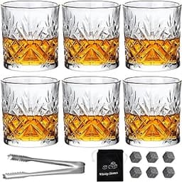 Lot de 6 verres à whisky vintage