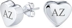 Boucles d’oreilles cœur argent 925