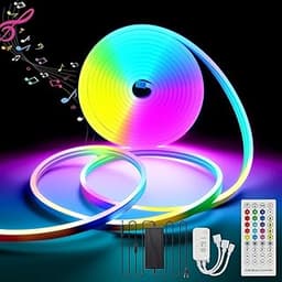 FWoche Bande LED néon RVB 5 m IP65 Bluetooth