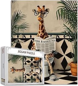 Puzzle 1000 Pièces Girafe Mignonne
