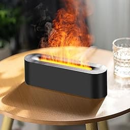 Gzvxuny – Diffuseur d’huiles essentielles effet flamme, 7 couleurs