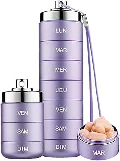 Pilulier Semainier 7 Jours Métal Voyage