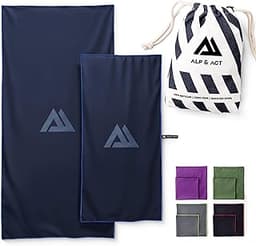 ALP & ACT Serviette Microfibre Lot de 2