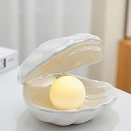 Veilleuse en perles de coquillage