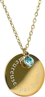 Médaillon plaqué or 18K personnalisé