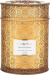 LA JOLIE MUSE Bougie Parfumées Bois de santal et Patchouli