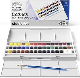 Winsor & Newton Cotman Aquarelle Set D'Atelier 45 Demi-Godets