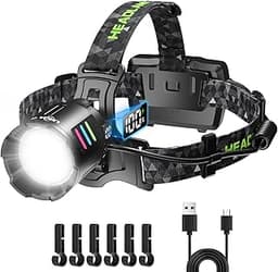 LEKIA Lampe Frontale Ultra Puissante 100000LM