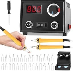 Kit pyrograveur double stylo – Affichage numérique