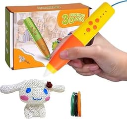 Stylo impression 3D sur batterie pour enfants technologie basse temperature PCL, Stylo 3D sans fil et sans risque de brûlure