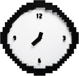 Horloge murale Pixel rétro