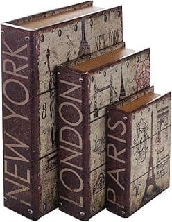 HMF 80961 Set 3 livres‑coffres vintage