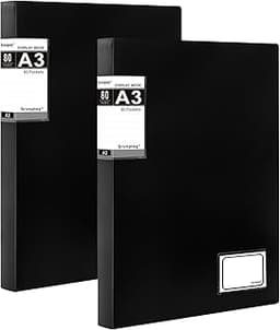 Srvnpioy Lot de 2 porte‑vues A3