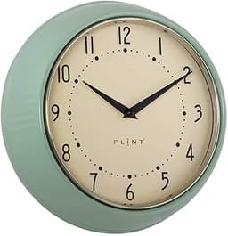 PLINT Horloge Murale rétro Silent Non-Ticking