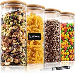 Lot de 4 Bocaux Hermétiques Deco haus®