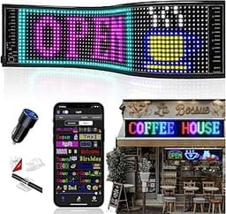 JDVOOTD Enseigne lumineuse personnalisable 47.5x12 cm (Bluetooth)