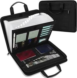 Uquelic Trieur Valisette pour Documents avec 13 Compartiments - A4 Portable Extensible