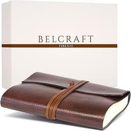 Belcraft Tivoli A5 Journal Intime/Carnet de Notes RECHARGEABLE en cuir recyclé