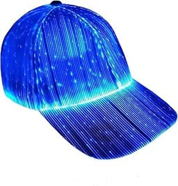 Ruconla Casquette à fibre optique LED