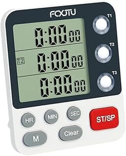 FCXJTU Minuteur numérique double de cuisine