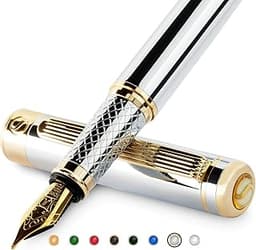 Scriveiner Stylo Plume Chrome Argent