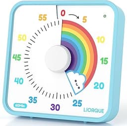 LIORQUE 19cm Grand Minuteur Visuel Timer Classe Aimanté