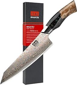 SHAN ZU Couteau de Chef Damas