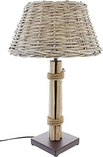 Lampe de table en bois flotté