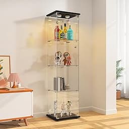 Vitrine en verre LED avec serrure