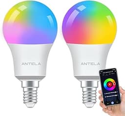 Ampoule connectée ANTELA E14 RGB+CCT