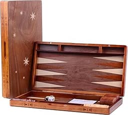 Syrace Jeu de Backgammon Classique en Bois