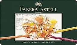 Faber-Castell 110036 - Crayon Polychromos boîte métal de 36 pièces
