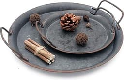 Lot de 2 plateaux style indus