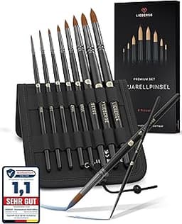 LIEBERGE Pinceaux aquarelle de qualité supérieure