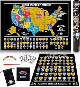 Carte USA à gratter