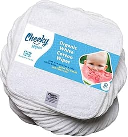 Cheeky Wipes - Lot de 25 lingettes pour bébé en coton épais bio