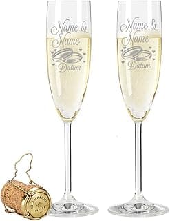 Flûtes Leonardo gravées