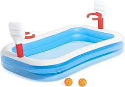 Piscine gonflable avec paniers de basket