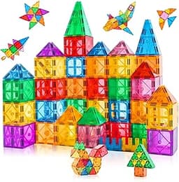 Blocs Construction Magnétiques Enfants 64 Pièces